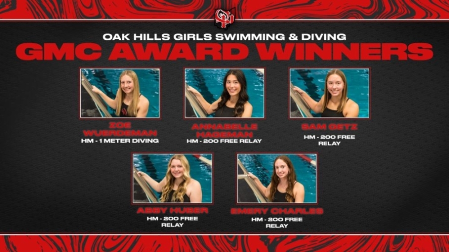 GMC Swimming Girls Award Winners